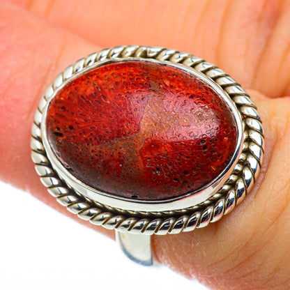 Sponge Coral Rings handcrafted by Ana Silver Co - RING50297