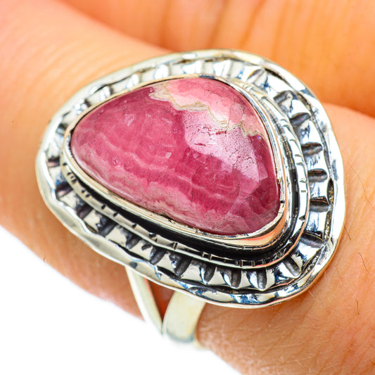 Rhodochrosite Rings handcrafted by Ana Silver Co - RING50301