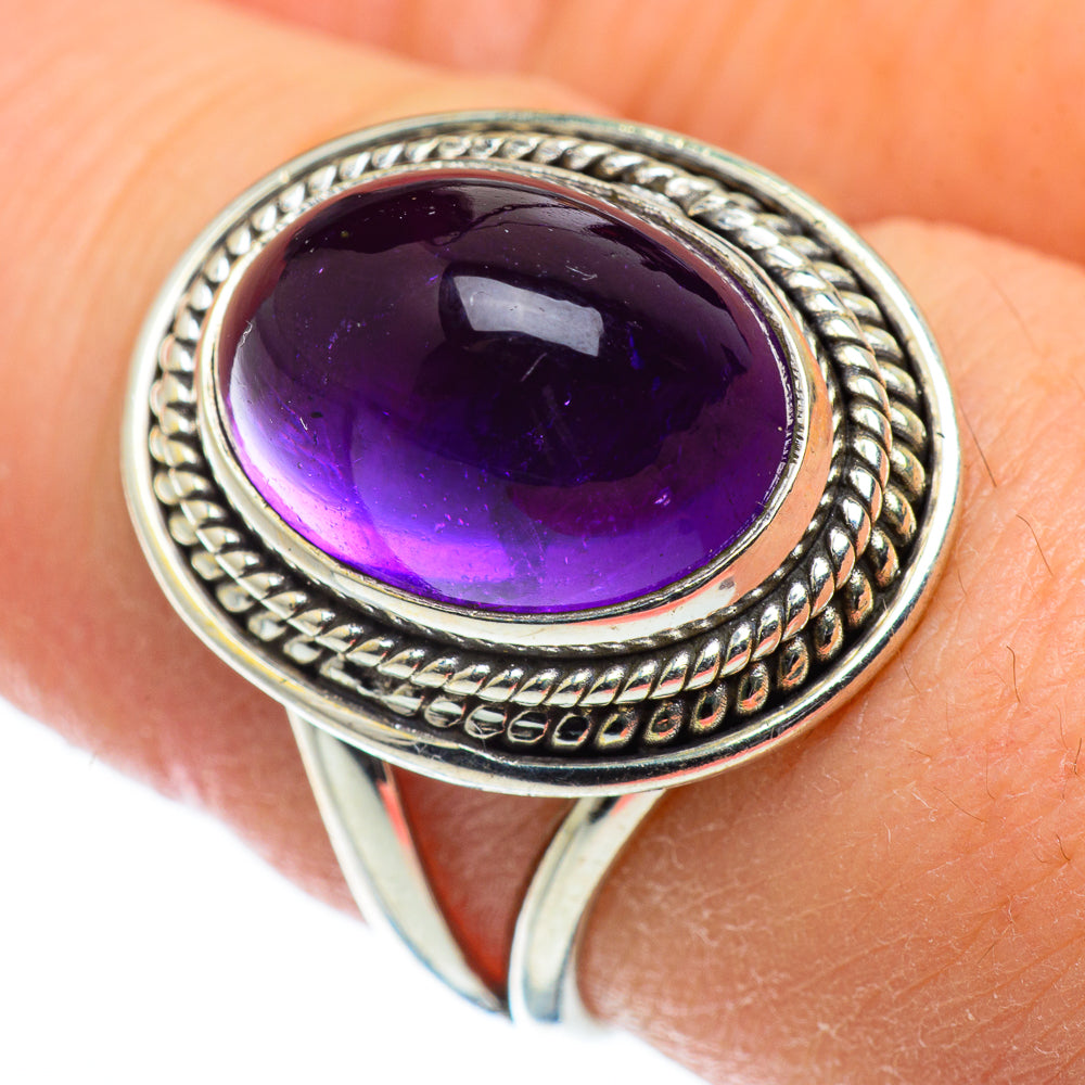 Amethyst Rings handcrafted by Ana Silver Co - RING50335