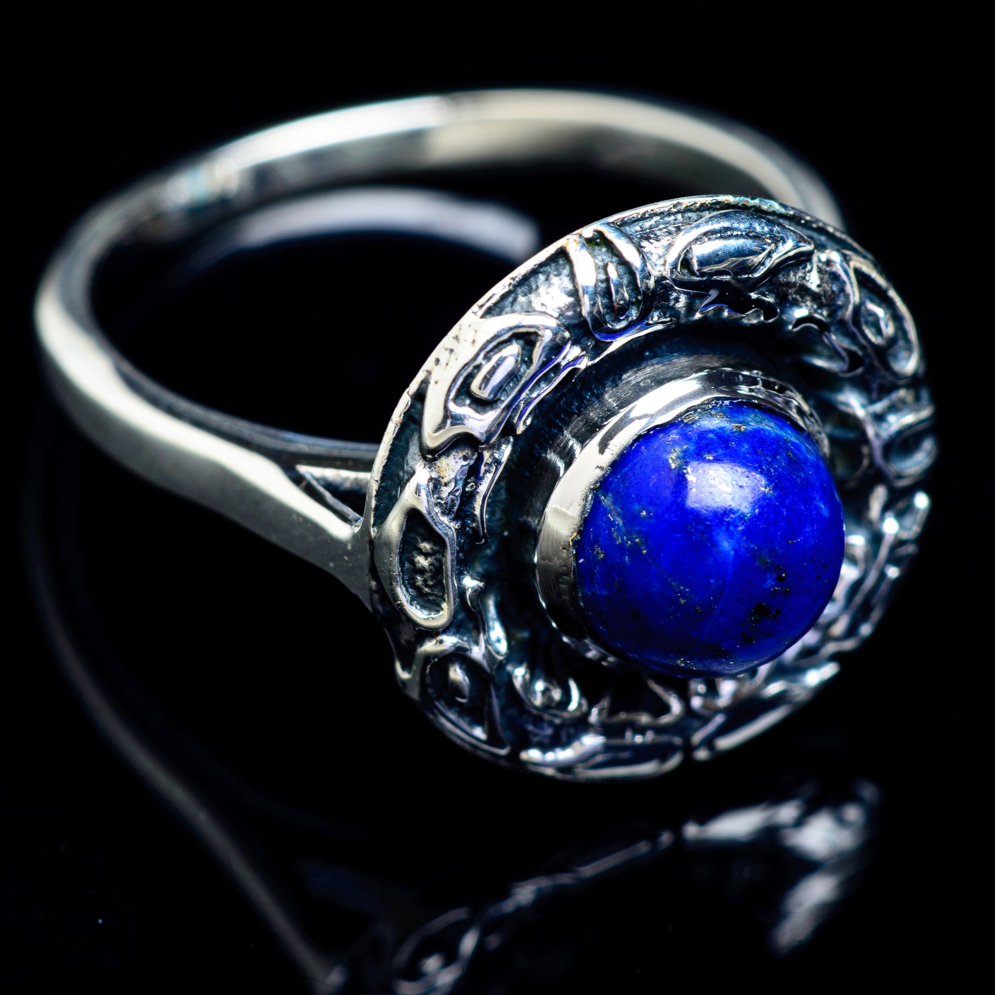 Lapis Lazuli Rings handcrafted by Ana Silver Co - RING5038