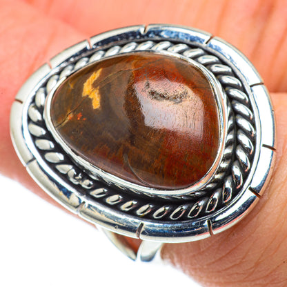 Petrified Wood Rings handcrafted by Ana Silver Co - RING50448