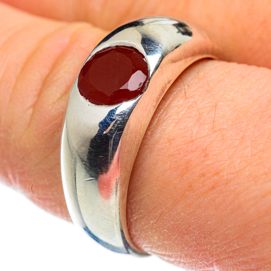 Red Onyx Rings handcrafted by Ana Silver Co - RING50452