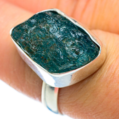 Blue Fluorite Rings handcrafted by Ana Silver Co - RING50496