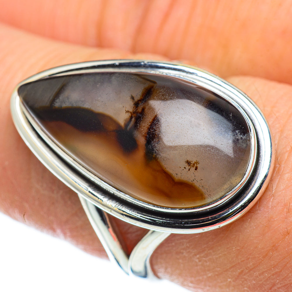 Montana Agate Rings handcrafted by Ana Silver Co - RING50500
