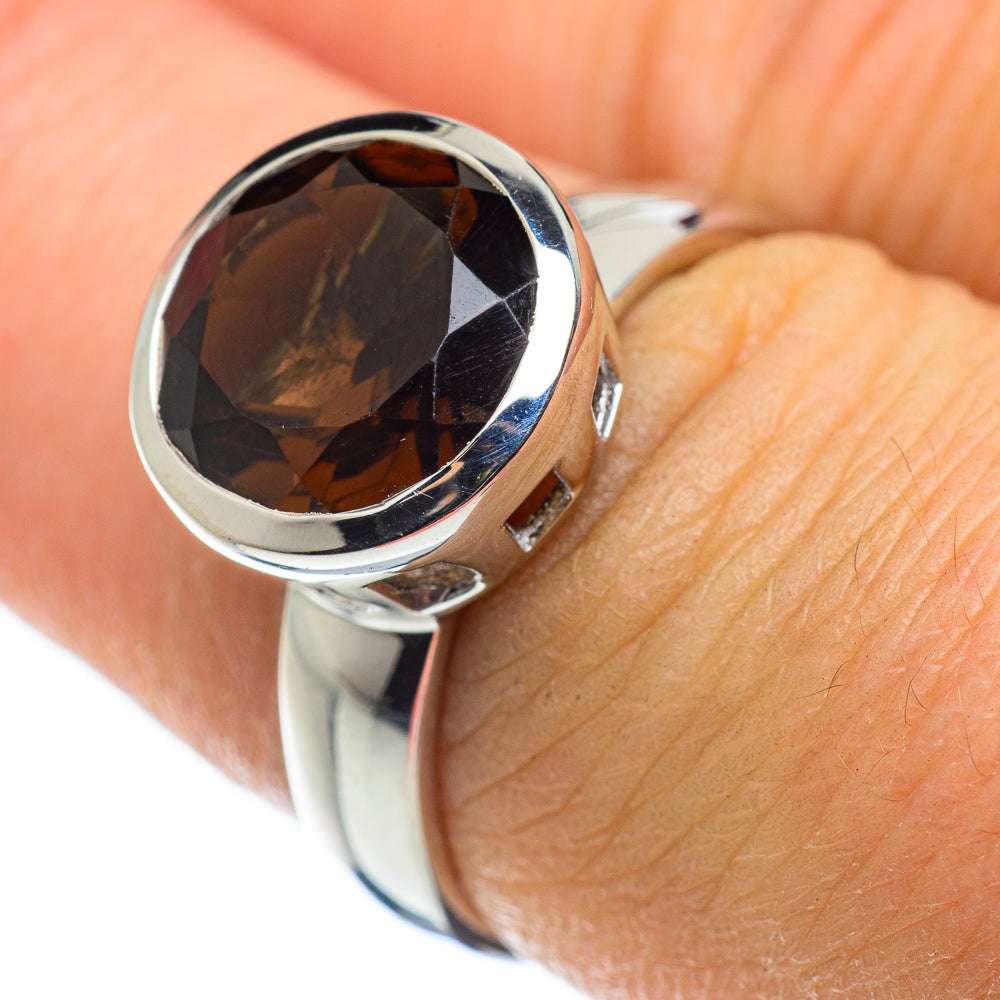 Smoky Quartz Rings handcrafted by Ana Silver Co - RING50561
