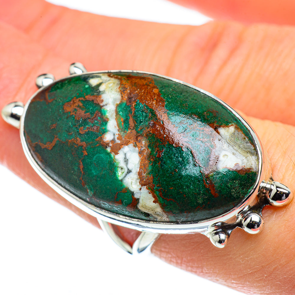 Chrysocolla Rings handcrafted by Ana Silver Co - RING50595