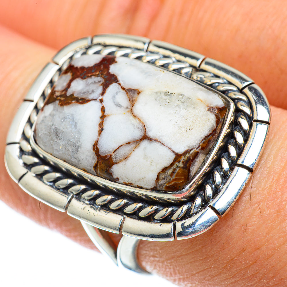 Peanut Wood Jasper Rings handcrafted by Ana Silver Co - RING50643