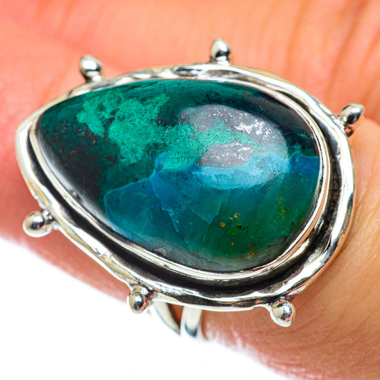 Chrysocolla Rings handcrafted by Ana Silver Co - RING50658