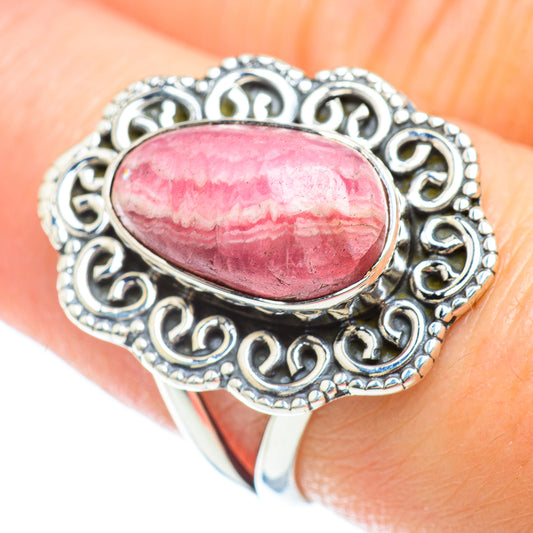 Rhodochrosite Rings handcrafted by Ana Silver Co - RING50711