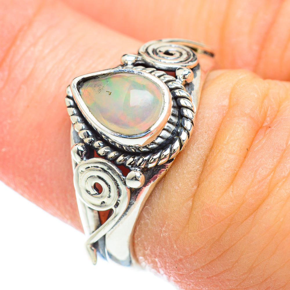 Ethiopian Opal Rings handcrafted by Ana Silver Co - RING50834