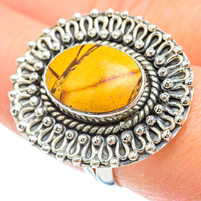 Brecciated Mookaite Rings handcrafted by Ana Silver Co - RING50847