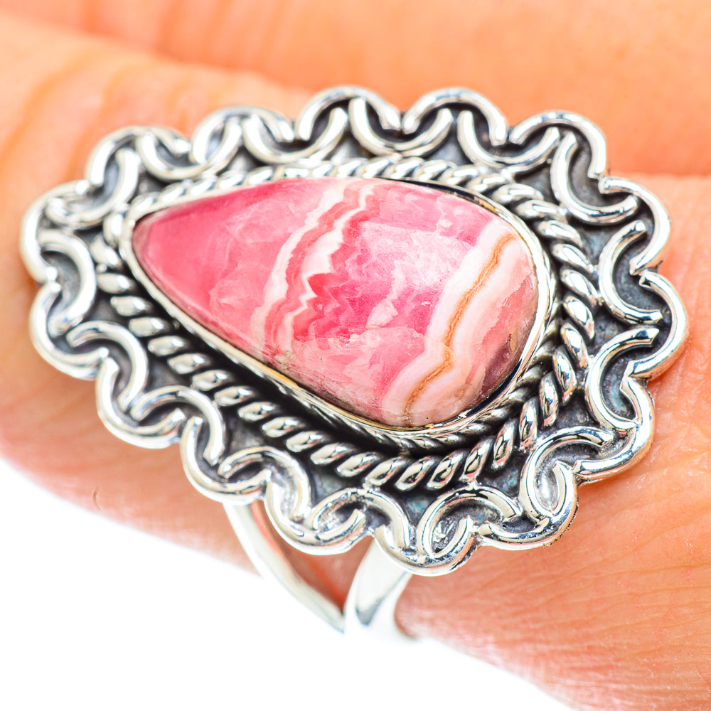 Rhodochrosite Rings handcrafted by Ana Silver Co - RING50967
