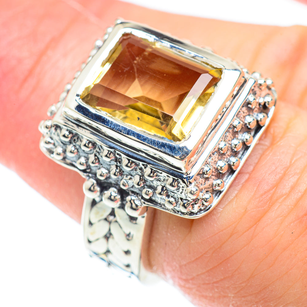 Citrine Rings handcrafted by Ana Silver Co - RING51073