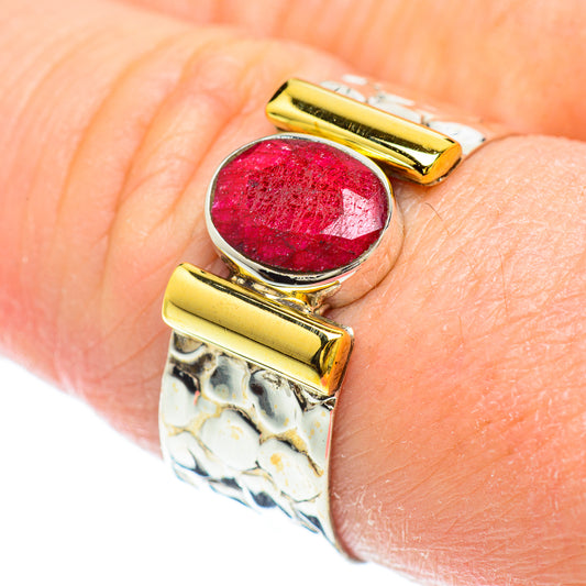 Red Sillimanite Rings handcrafted by Ana Silver Co - RING51075