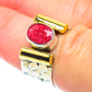 Red Sillimanite Rings handcrafted by Ana Silver Co - RING51103
