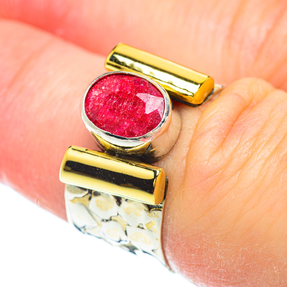 Red Sillimanite Rings handcrafted by Ana Silver Co - RING51103