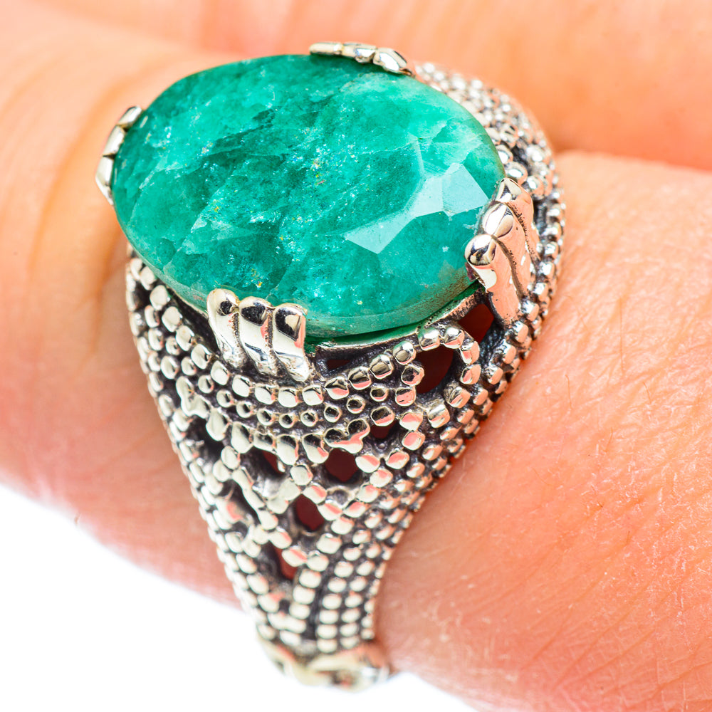 Green Sillimanite Rings handcrafted by Ana Silver Co - RING51172