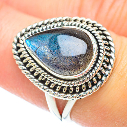 Labradorite Rings handcrafted by Ana Silver Co - RING51256
