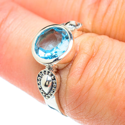 Blue Topaz Rings handcrafted by Ana Silver Co - RING51271