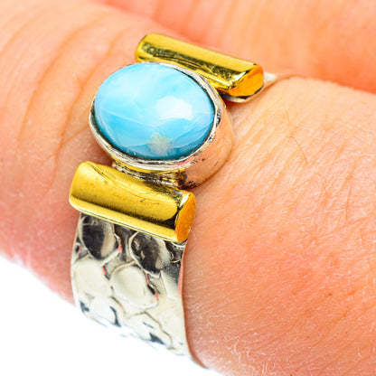 Larimar Rings handcrafted by Ana Silver Co - RING51304