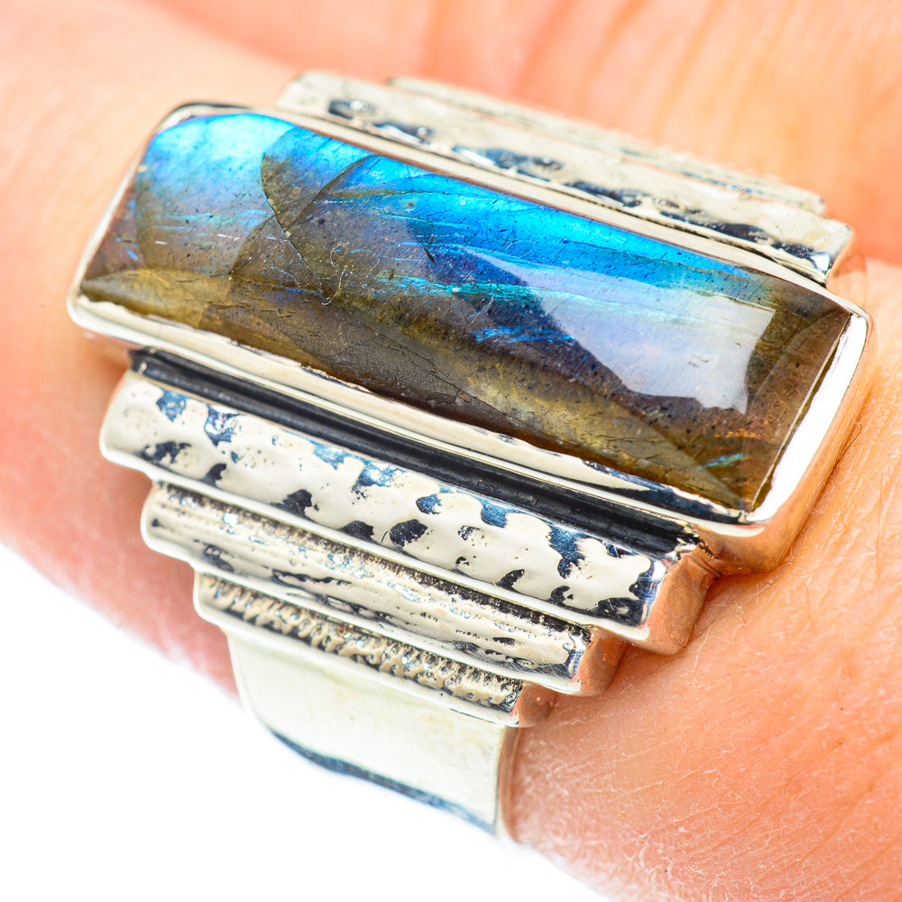 Labradorite Rings handcrafted by Ana Silver Co - RING51354