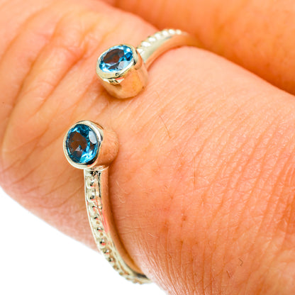 Blue Topaz Rings handcrafted by Ana Silver Co - RING51383