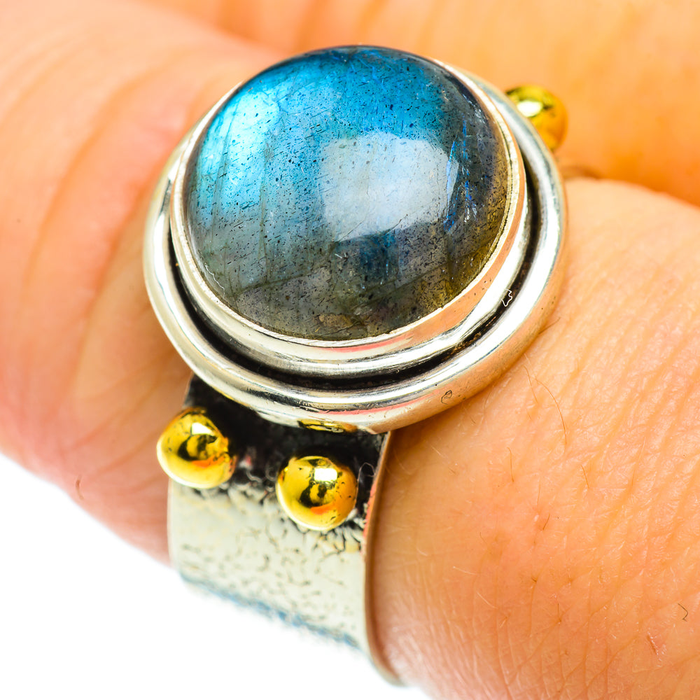 Labradorite Rings handcrafted by Ana Silver Co - RING51387