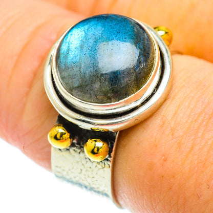 Labradorite Rings handcrafted by Ana Silver Co - RING51387