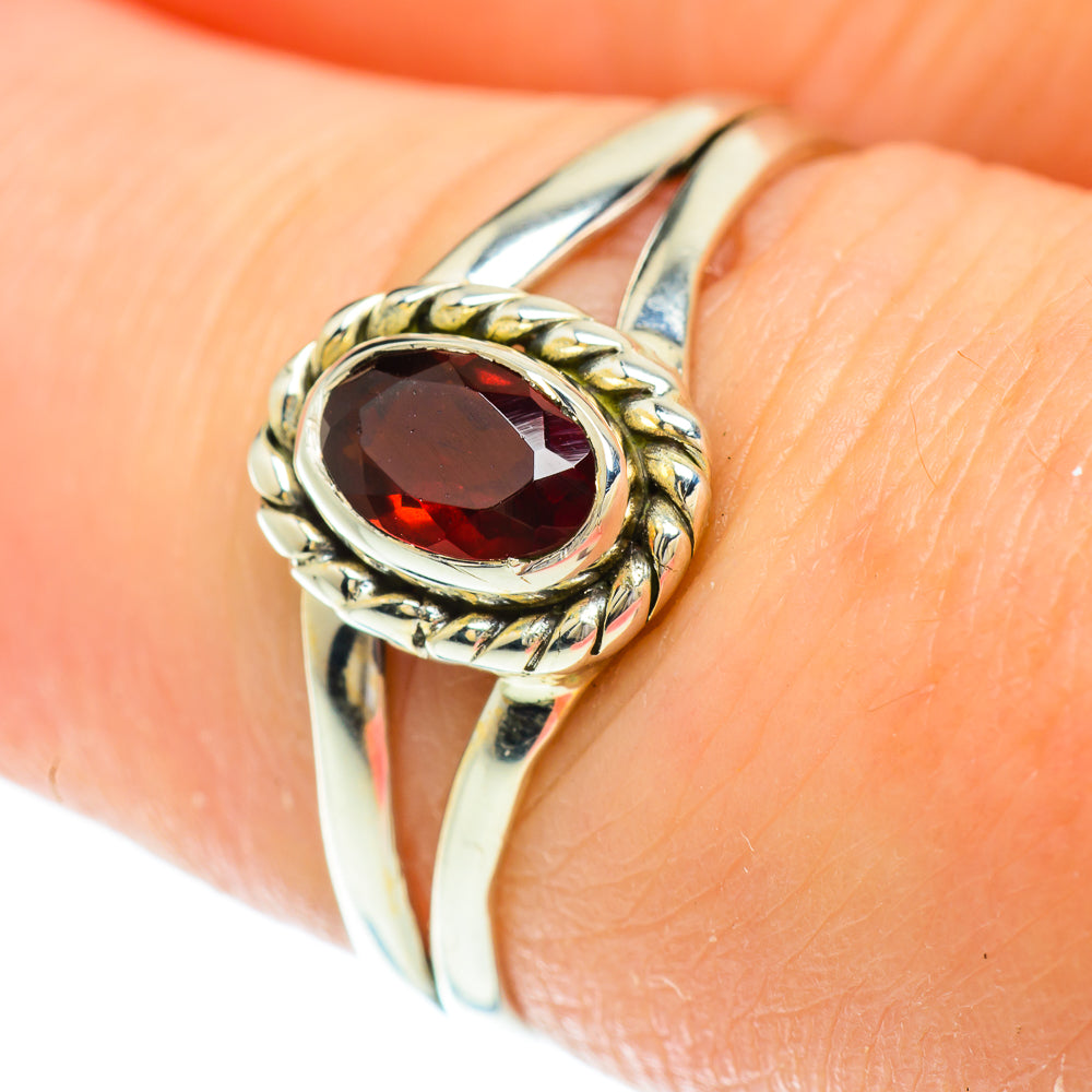 Garnet Rings handcrafted by Ana Silver Co - RING51396