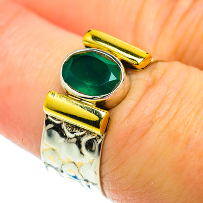 Green Onyx Rings handcrafted by Ana Silver Co - RING51440