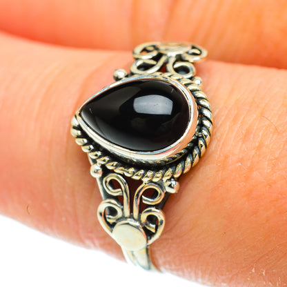 Black Onyx Rings handcrafted by Ana Silver Co - RING51482
