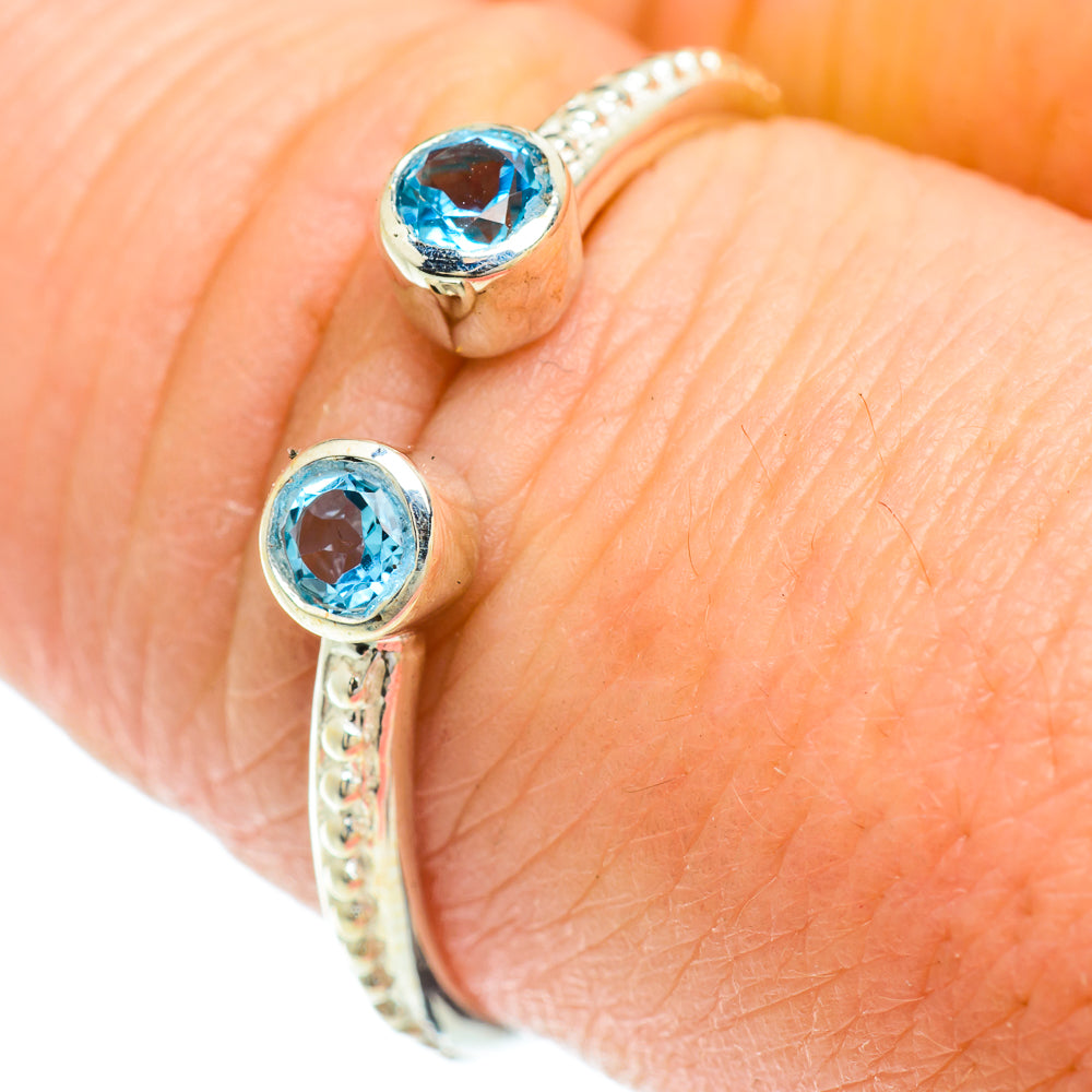 Blue Topaz Rings handcrafted by Ana Silver Co - RING51531