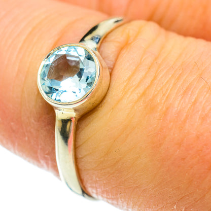 Blue Topaz Rings handcrafted by Ana Silver Co - RING51534