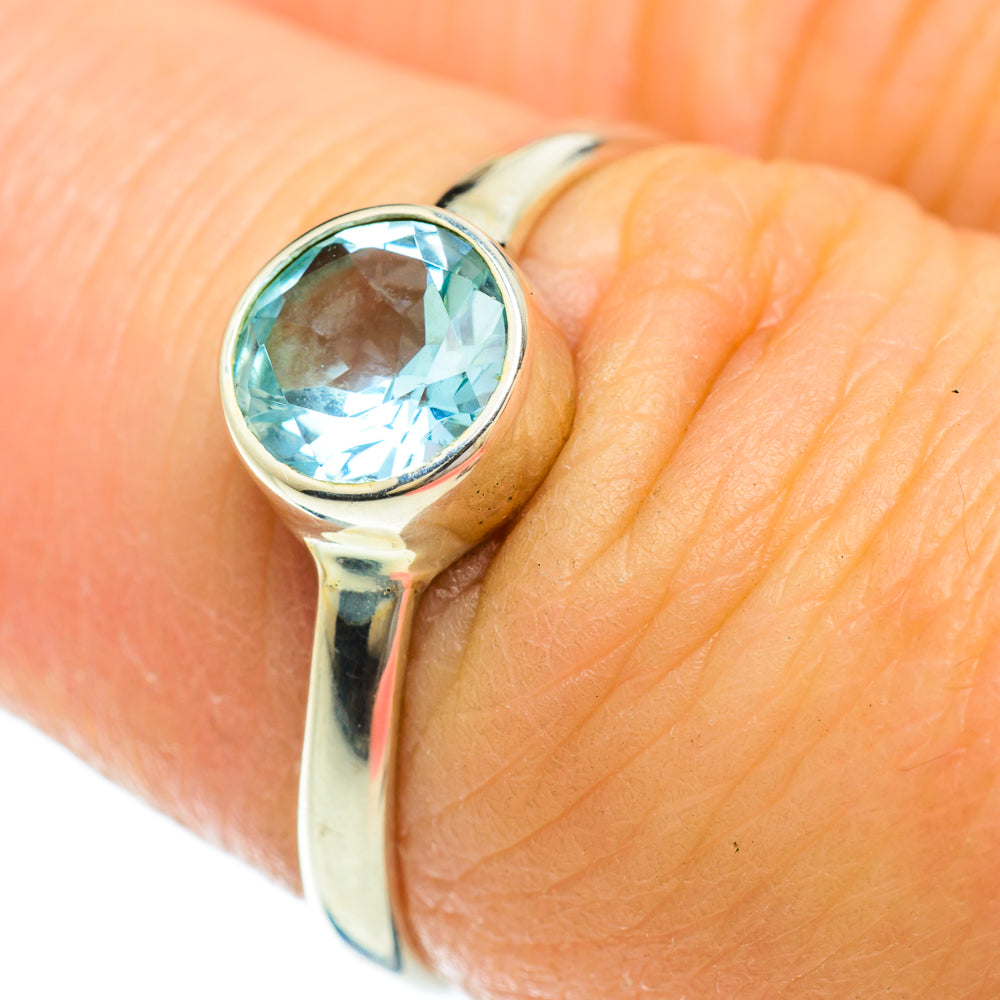 Blue Topaz Rings handcrafted by Ana Silver Co - RING51567