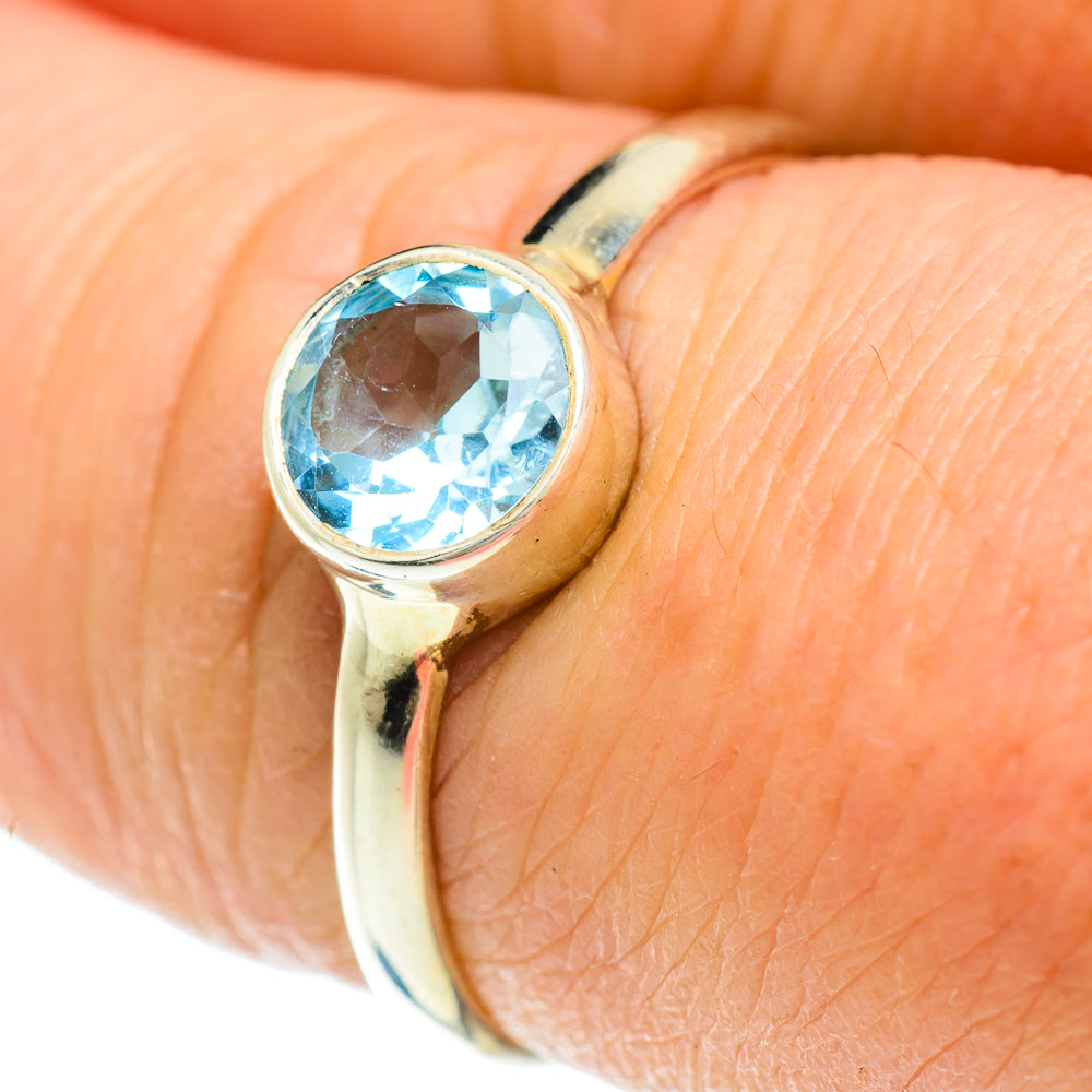 Blue Topaz Rings handcrafted by Ana Silver Co - RING51583