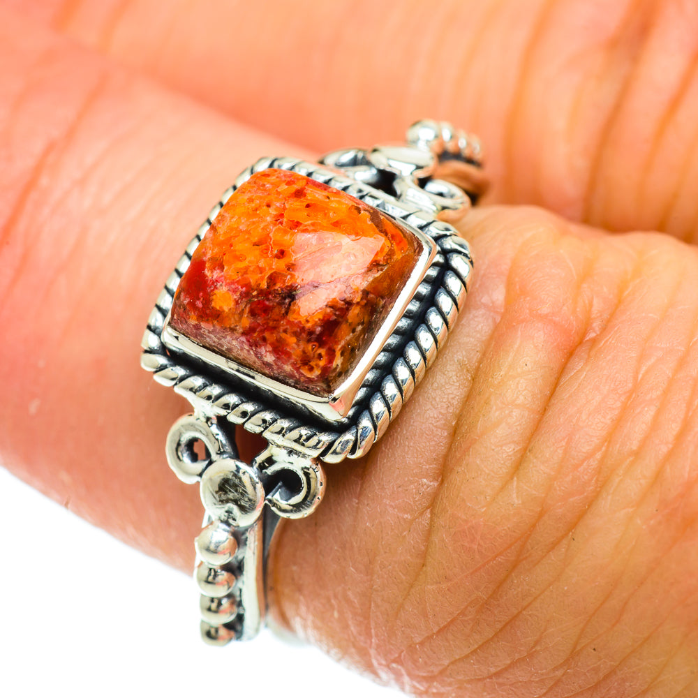 Sponge Coral Rings handcrafted by Ana Silver Co - RING51632