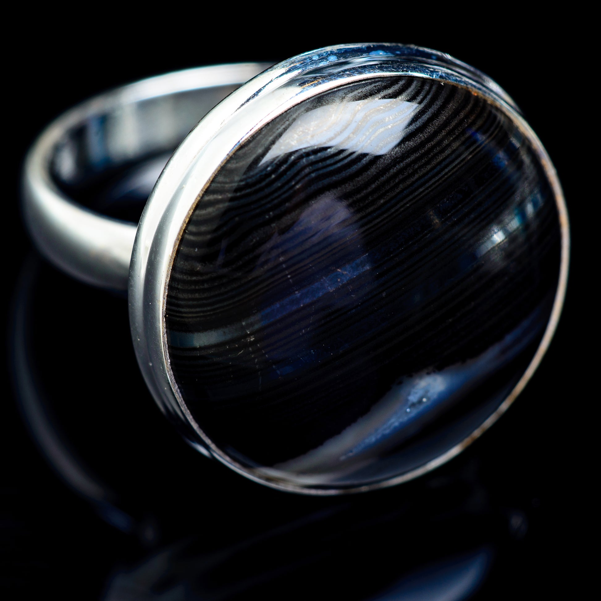 Psilomelane Rings handcrafted by Ana Silver Co - RING5164