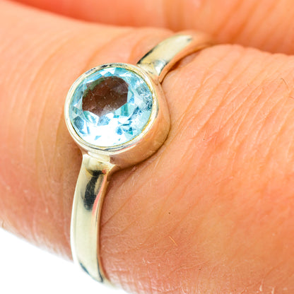 Blue Topaz Rings handcrafted by Ana Silver Co - RING51646