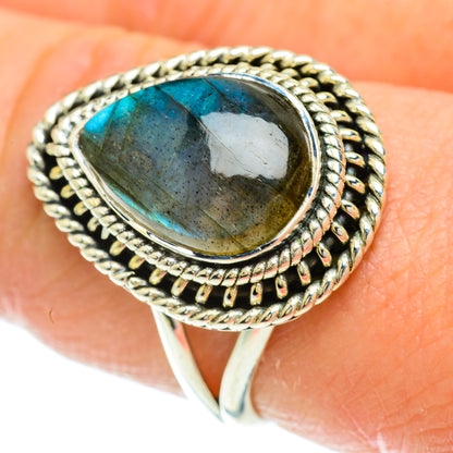 Labradorite Rings handcrafted by Ana Silver Co - RING51678