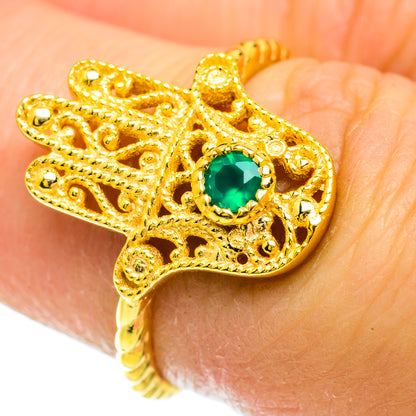 Green Onyx Rings handcrafted by Ana Silver Co - RING51682