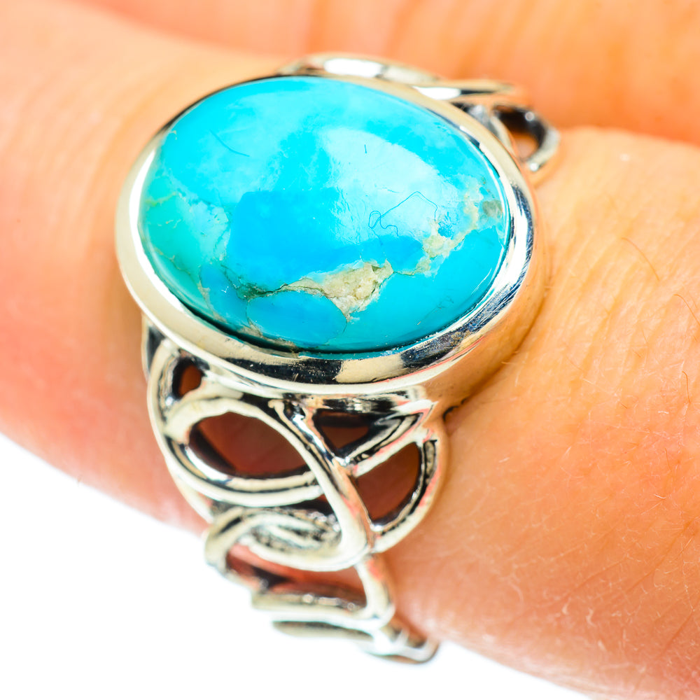 Larimar Rings handcrafted by Ana Silver Co - RING51701