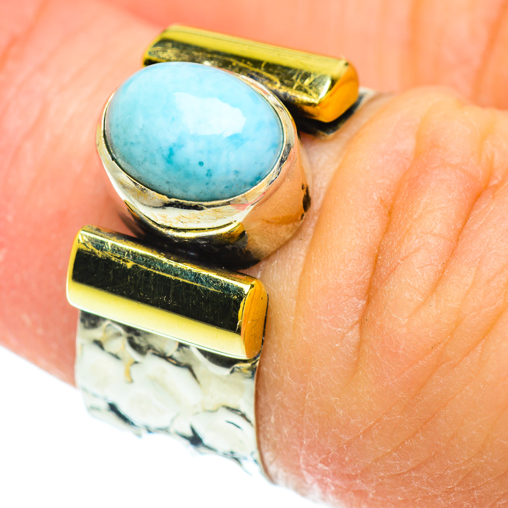 Larimar Rings handcrafted by Ana Silver Co - RING51714
