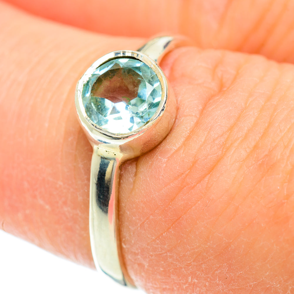 Blue Topaz Rings handcrafted by Ana Silver Co - RING51722