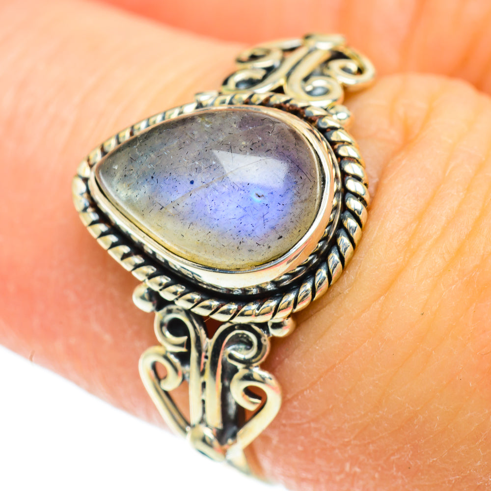 Labradorite Rings handcrafted by Ana Silver Co - RING51725