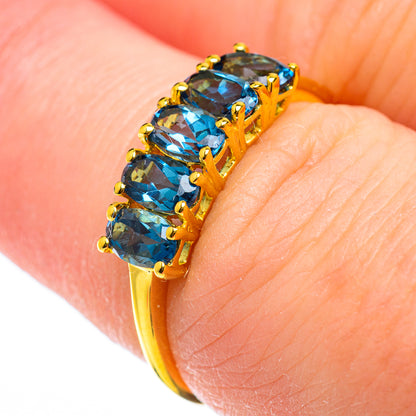 London Blue Topaz Rings handcrafted by Ana Silver Co - RING51785