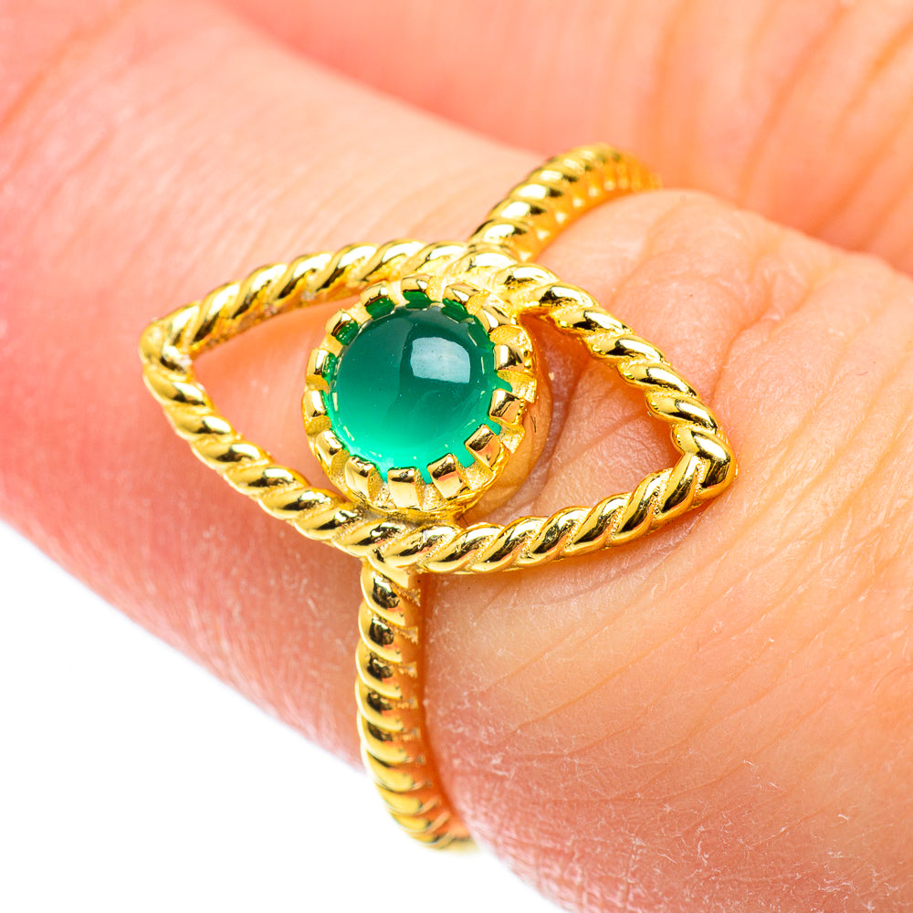 Green Onyx Rings handcrafted by Ana Silver Co - RING51790