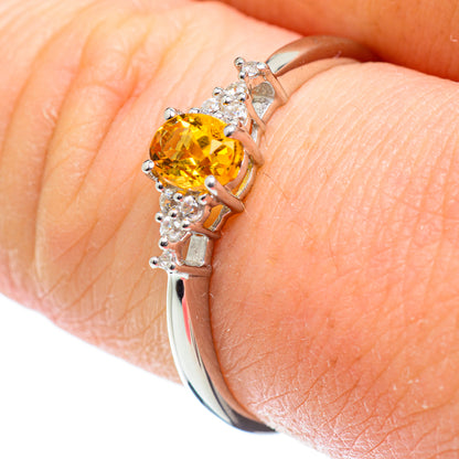 Citrine Rings handcrafted by Ana Silver Co - RING51793