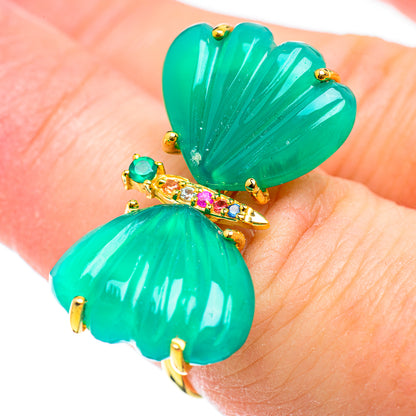 Green Onyx Rings handcrafted by Ana Silver Co - RING51816