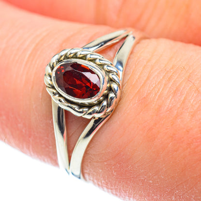 Garnet Rings handcrafted by Ana Silver Co - RING51881