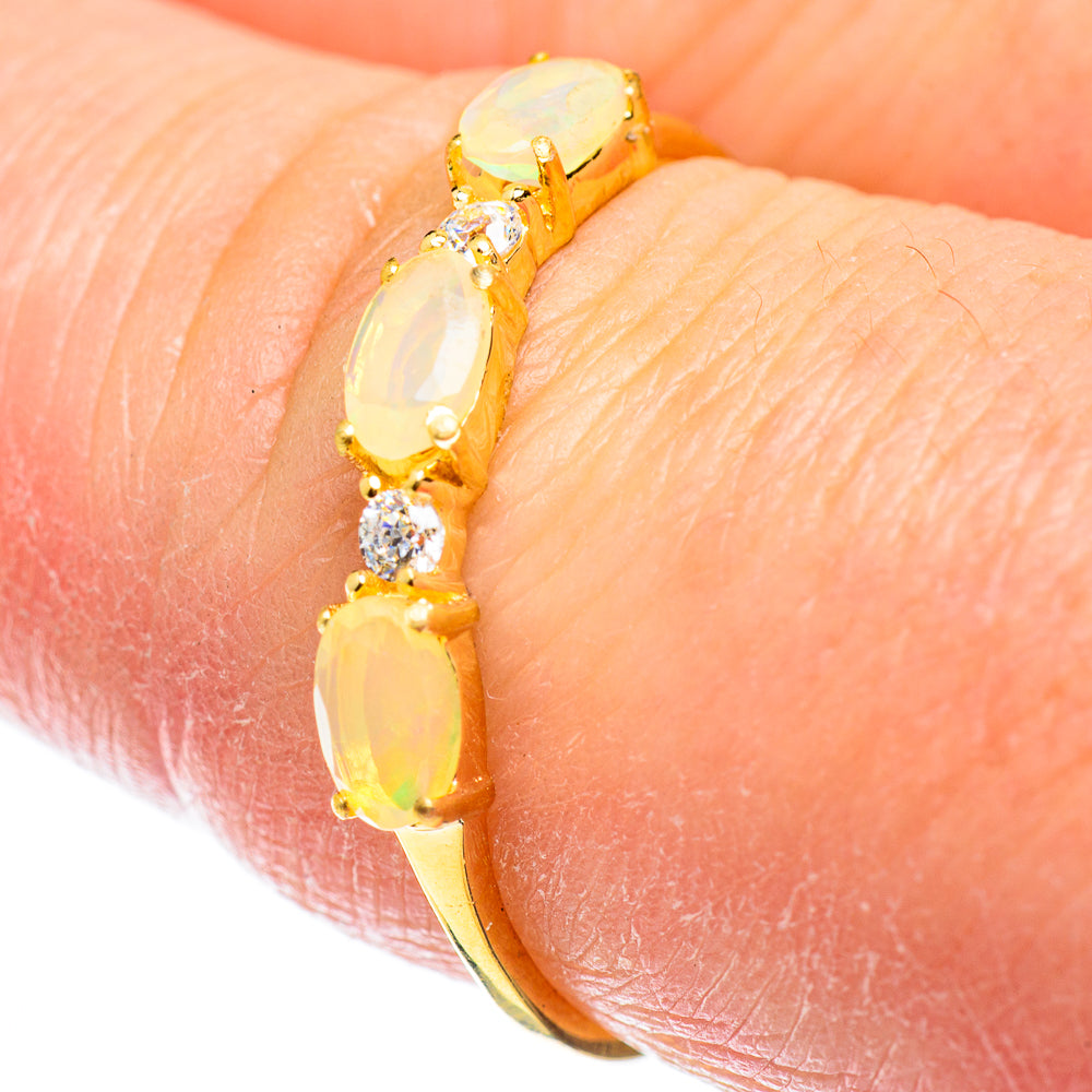 Ethiopian Opal Rings handcrafted by Ana Silver Co - RING51895